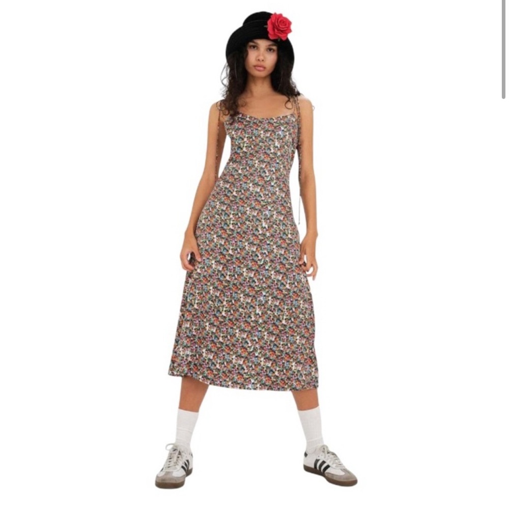 NWT For Love & Lemons Floral Midi Dress Women’s Small